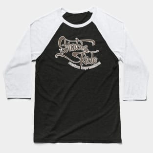 Scratch & Ride Brand (Medium Brown Logo) Baseball T-Shirt